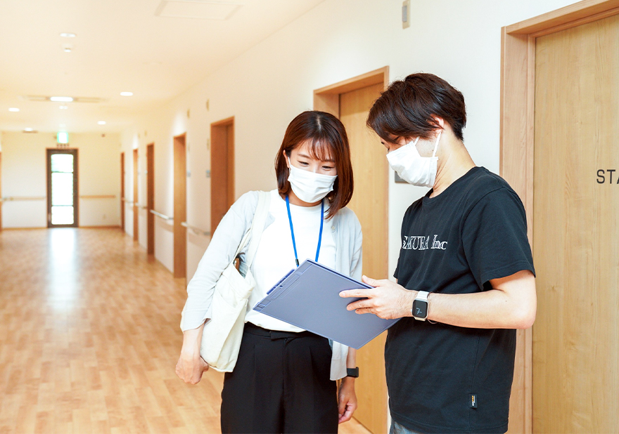 ケアマネージャーと連携し利用者様対応の決断